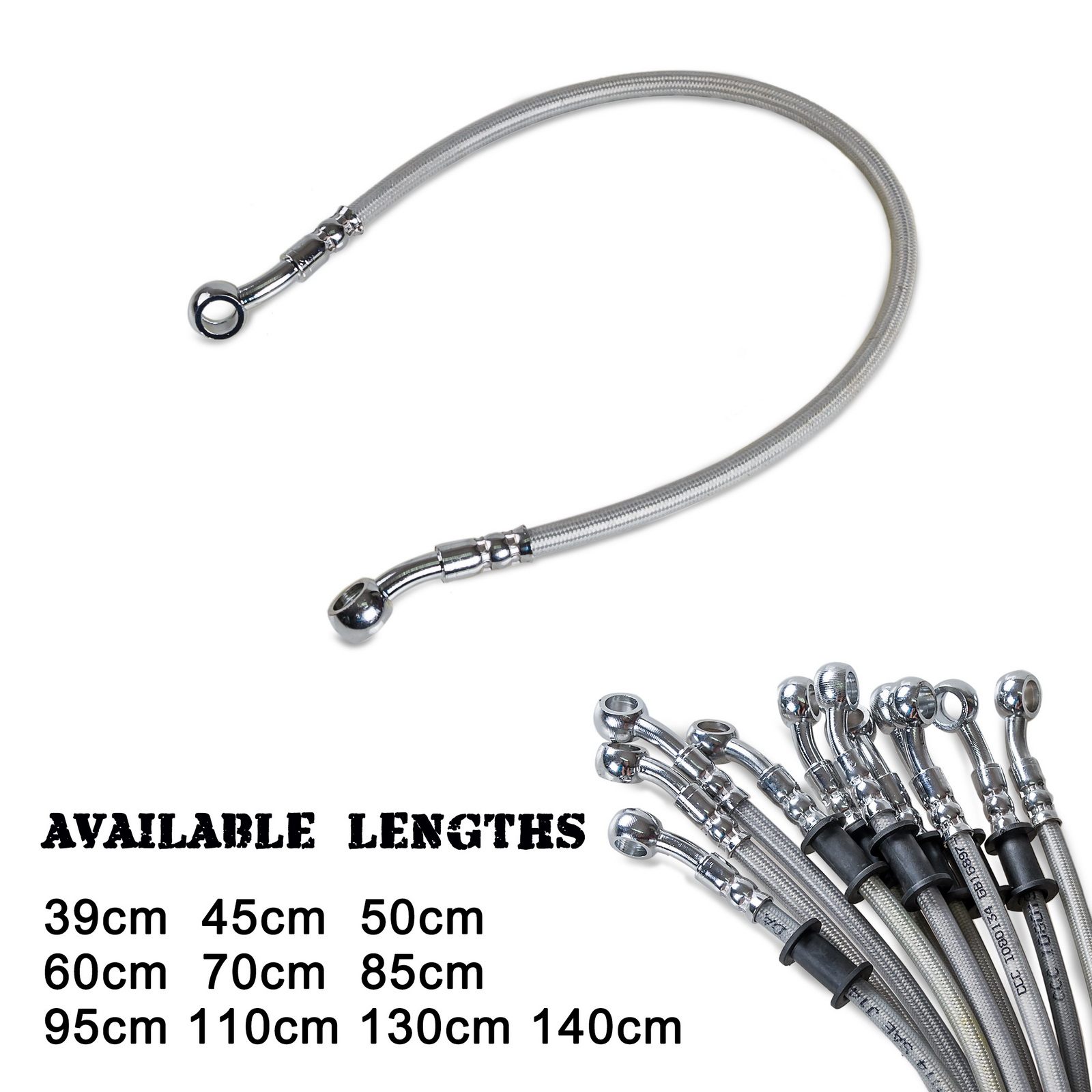 Brake Line Motorcycle - 39 cm-140 cm Motorfiets Remolieslang Remleiding