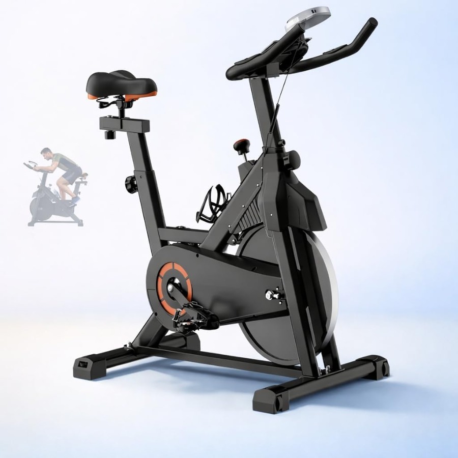 Brake Pads Bike - Hometrainer met stille riemaandrijving en rembloksysteem,