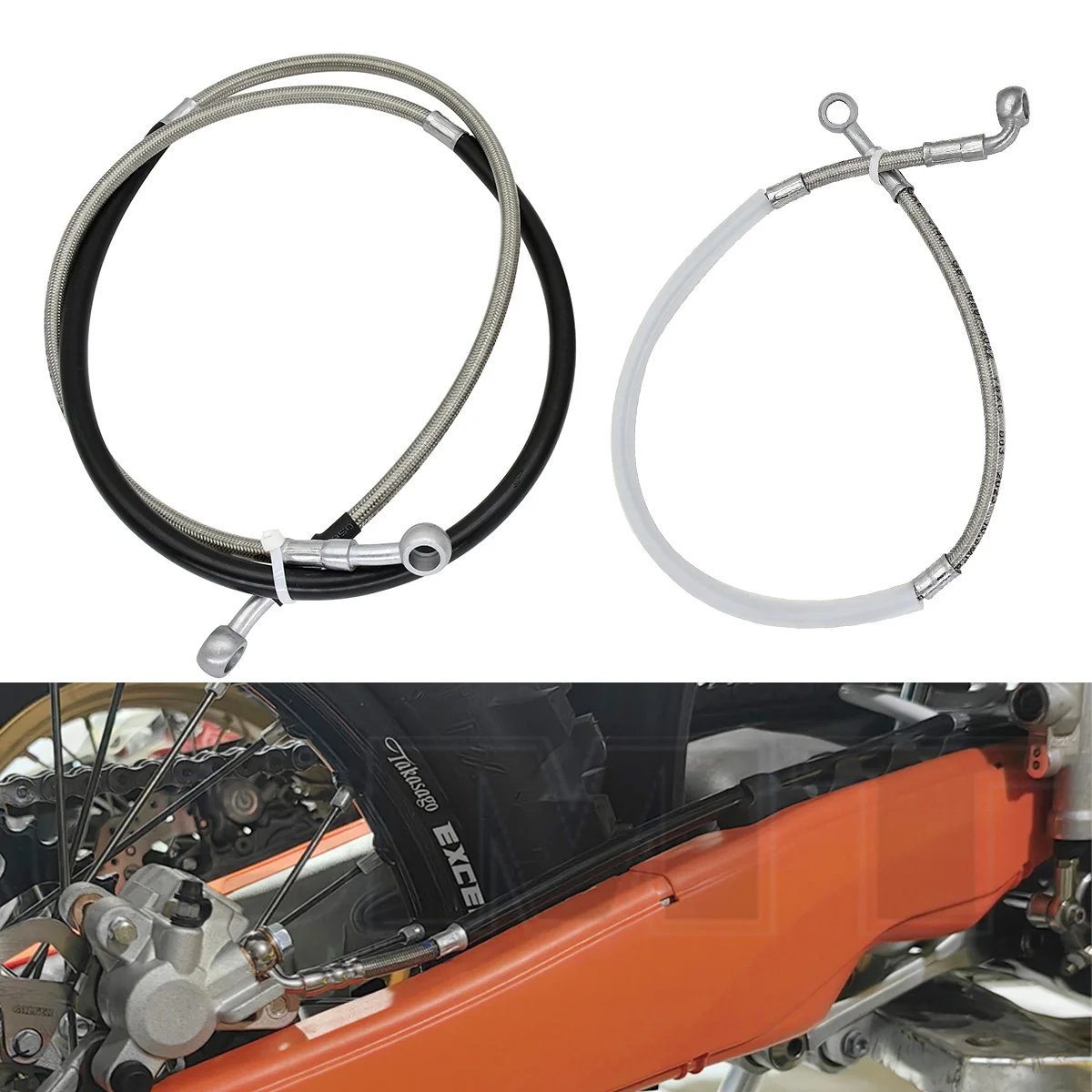 Motorcycle Brake Cable - Motorfiets Voor Of Achter Rem Olieslang
