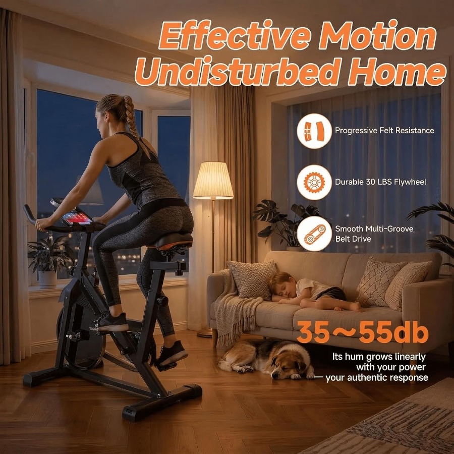 Hometrainer met stille riemaan - Brake Pads Bike recensie en prijs