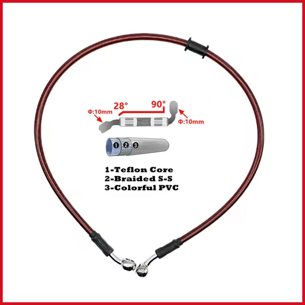 28-90 graden 10 mm banjo 300 m - Motorcycle Brake Cable recensie en prijs